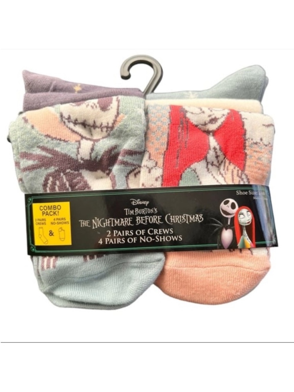 Disney The Nightmare Before Christmas Women's Socks - Multicolor 6 Pack